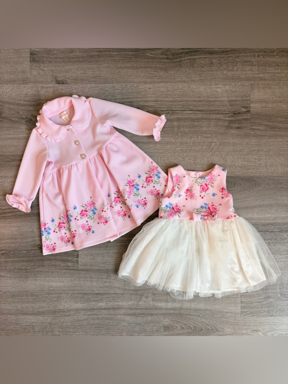 Nannette baby girls floral print matching set